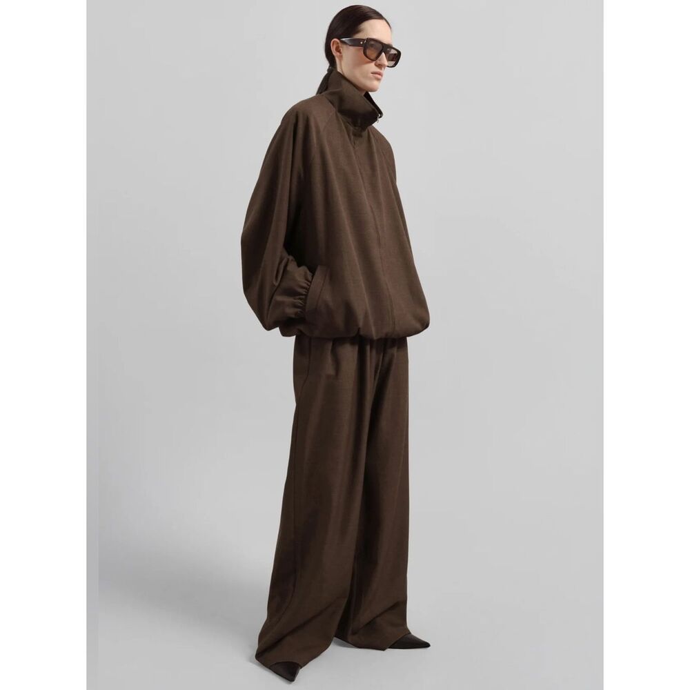 Nwt The Frankie Shop Baxter Oversized Jacket In Brown — image 3 of 8